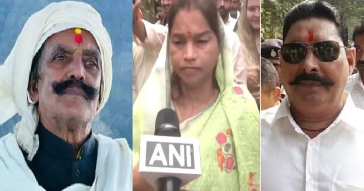 കൊല്ലപ്പെട്ട ദുലാര്‍ചന്ദ് യാദവ് (ഇടത്ത്) ആര്‍ജെഡി നേതാവ് വീണാദേവി (നടുവില്‍) അറസ്റ്റിലായ ജെഡിയു നേതാവ് അനന്ത് സിംഗ് (വലത്ത്)