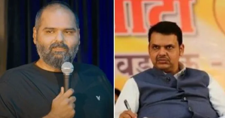 കുനാല്‍ കമ്ര (ഇടത്ത്)