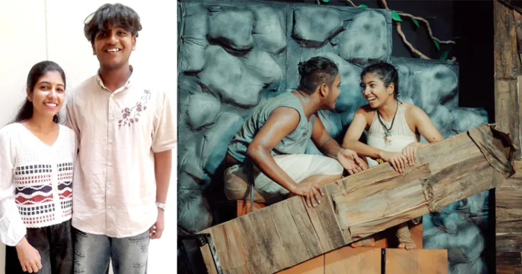 1. ഇരവി നാടകത്തിലെ പ്രകടനത്തെ തുടര്‍ന്ന് മികച്ച നടി, നടന്‍ മാരായി തെരഞ്ഞെടുക്കപ്പെട്ട അനാമികയും കെ.കെ. മുഹമ്മദ് സിയാനും. 2.ഹയര്‍ സെക്കന്ററി വിഭാഗം നാടക മത്സരത്തില്‍ രണ്ടാം സ്ഥാനം നേടിയ കൊളത്തൂര്‍ നാഷണല്‍ ഹയര്‍സെക്കന്ററി സ്‌കൂളിന്റെ നാടകം ഇരവിയിലെ രംഗം