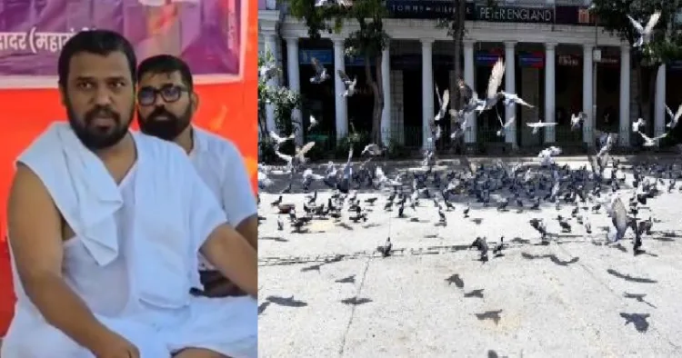 ജൈനസന്യാസി നിലേഷ് ചന്ദ്ര വിജയ് (ഇടത്ത്) കപൂത്തര്‍ഖാന (വലത്ത്)