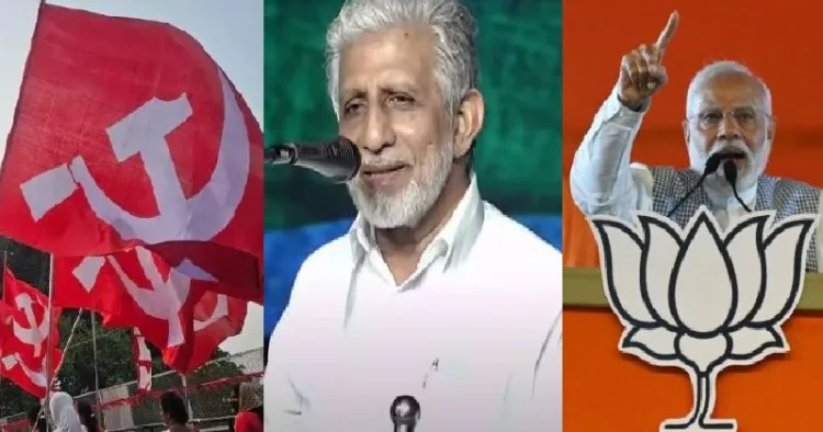 മുസ്ലീം ലീഗ് സംസ്ഥാന വൈസ് പ്രസിഡന്‍റ് അബ്ദുറഹ്മാന്‍ കല്ലായി (നടുവില്‍)