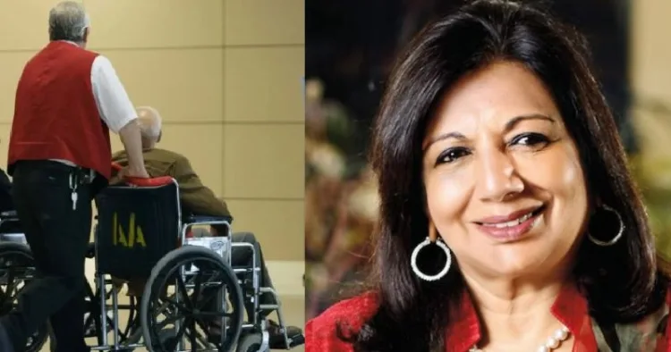 കിരണ്‍ മജുംദാര്‍ ഷാ (വലത്ത്)