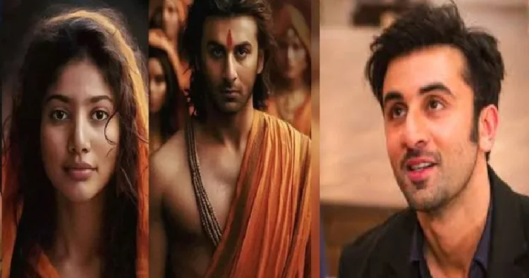 രാമായണ എന്ന സിനിമയില്‍ ശ്രീരാനമാകുന്ന രണ്‍ബീര്‍ കപൂറും സീതയാകുന്ന സായി പല്ലവിയും (ഇടത്ത്)