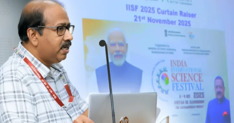 ഇന്ത്യ ഇന്‍റര്‍നാഷണല്‍ സയന്‍സ് ഫെസ്റ്റിവലിനു (ഐഐഎസ്എഫ് 2025) മുന്നോടിയായി രാജീവ് ഗാന്ധി സെന്‍റര്‍ ഫോര്‍ ബയോടെക്നോളജി (ബ്രിക്-ആര്‍ജിസിബി) യില്‍ കര്‍ട്ടന്‍ റെയ്സര്‍ പരിപാടി സംഘടിപ്പിച്ചു.