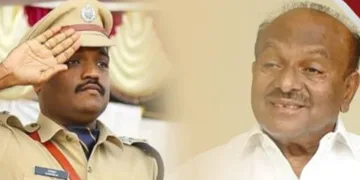 മകന്‍ എസ് പി ഹരിശങ്കര്‍ (ഇടത്ത്) കെ.പി. ശങ്കര്‍ ദാസ് (വലത്ത്)