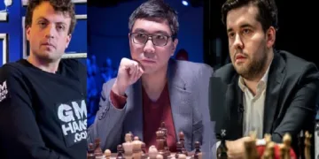 ലോക 20ാം നമ്പര്‍ താരം ഹാന്‍സ് നീമാന്‍ (ഇടത്ത്) ലോക ഒമ്പാതം നമ്പര്‍ താരം വെസ്ലി സോ (നടുവില്‍) ലോക 19ാം നമ്പര്‍ താരം ഇയാന്‍ നെപോമ്നെഷി (വലത്ത്)