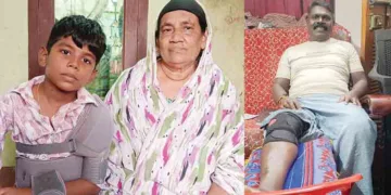 തോളെല്ലിന് പരിക്കേറ്റ മുഹമ്മദ് അഫ്‌സാന്‍, കാലിന് പരിക്കേറ്റ് വിശ്രമിക്കുന്ന ബിജെപി സ്ഥാനാര്‍ത്ഥി സര്‍വ്വശക്തിപുരം ബിനു