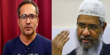 ആരിഫ്ഹുസൈന്‍ തെരുവത്ത് (ഇടത്ത്) സക്കീര്‍ നായിക് (വലത്ത്)