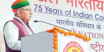 അധിവക്ത പരിഷത്ത് ദേശീയ സമ്മേളനത്തില്‍ കേന്ദ്ര നിയമമന്ത്രി അര്‍ജുന്‍ റാം മേഘ്‌വാള്‍ സംസാരിക്കുന്നു