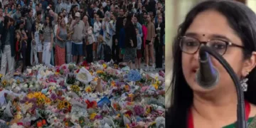 ആസ്ത്രേല്യയിലെ സിഡ്നിയില്‍ ബോണ്ടി ബീച്ചില്‍ നടന്ന ജിഹാദി ആക്രമണത്തില്‍ കൊല്ലപ്പെട്ട 16 ജൂതന്മാരുടെ മൃതദേഹങ്ങളില്‍ റീത്ത് വെച്ച് ജൂതന്മാര്‍