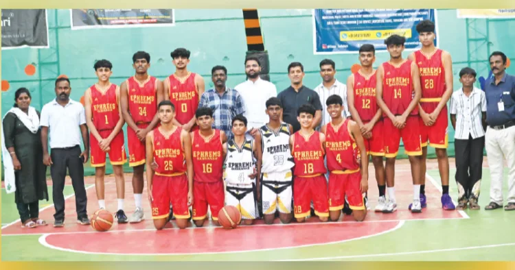 പോരൂര്‍ക്കര ബാസ്‌ക്കറ്റ്‌ബോള്‍ ഇന്റര്‍ സ്‌കൂള്‍ ചാമ്പ്യന്‍ഷിപ്പിന്റെ ആണ്‍ വിഭാഗത്തില്‍ ജേതാക്കളായ സെന്റ് എഫ്രേംസ് മാന്നാനം സ്‌കൂള്‍ ടീം