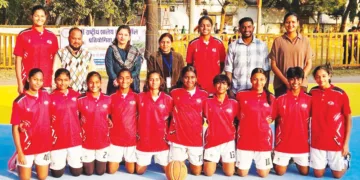 ദേശീയ സ്‌കൂള്‍ ഗെയിംസില്‍ പെണ്‍കുട്ടികളുടെ അണ്ടര്‍ 14 വിഭാഗത്തില്‍ ജേതാക്കളായ എസ്ജിഎഫ്ഐ സ്‌കൂള്‍സ് ടീം