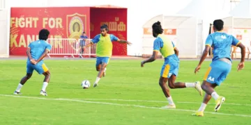 കണ്ണൂര്‍ വാരിയേഴ്‌സ് പരിശീലനത്തില്‍