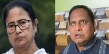 ബംഗാളിലെ മുസഫര്‍പൂരില്‍ ബാബറി മസ്ജിദിന് തറക്കല്ലിട്ട തൃണമൂല്‍ എംഎല്‍എ ഹുമയൂണ്‍ കബീര്‍ (വലത്ത്)