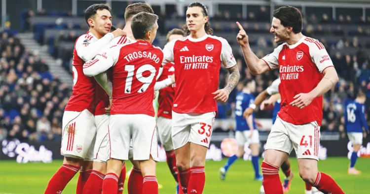 ആഴ്‌സണലിന്റെ വിജയാഹ്ലാദം