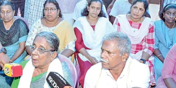 ലിസി ആന്റണി ചിറയത്ത് മാധ്യമങ്ങളോട് സംസാരിക്കുന്നു