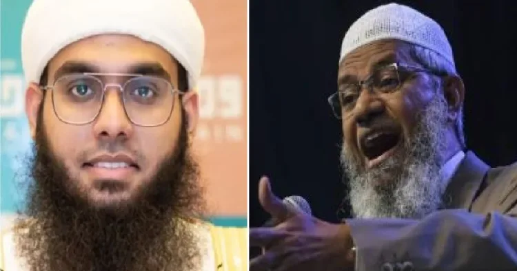 മുഫ്തി ഷാമെയല്‍ നദ് വി (ഇടത്ത്) സക്കീര്‍ നായിക് (വലത്ത്)