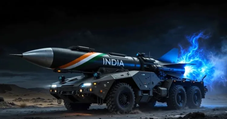 ബഹിരാകാശത്തേക്ക് ഇന്ത്യന്‍ സേനയ്ക്ക് ഉപഗ്രഹങ്ങളെ അയയ്ക്കാന്‍ വേണ്ടി ഇന്ത്യ വികസിപ്പിച്ചെടുത്ത ശക്തിയേറിയ റോക്കറ്റിന്‍റെ മാതൃക. പ്രൊജക്ട് വേദ എന്ന പദ്ധതിയിലൂടെയാണ് ഇന്ത്യ അതീവരഹസ്യമായി ഇത് വികസിപ്പിച്ചെടുത്തതെന്ന് വാര്‍ത്തകള്‍. ഇനി ഐഎസ്ആര്‍ഒ സഹായമില്ലാതെ തന്നെ സേനയ്ക്ക് അടിയന്തരസാഹചര്യങ്ങളില്‍ ഉപഗ്രഹത്തെ ബഹിരാകാശത്തേക്ക് അയയ്ക്കാം.