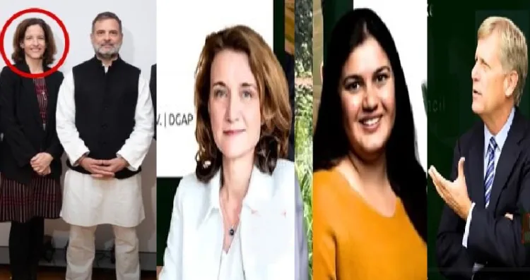 രാഹുല്‍ ഗാന്ധി കോര്‍ണിയ വോളിനൊപ്പം (ഇടത്ത്) ഡാനിയേല ഷ്വാര്‍സര്‍ , ഡോ. മനീഷ റ്യൂട്ടര്‍, ഡോ. തോഴ്സറ്റണ്‍ ബെന്നര്‍ എന്നിവര്‍ (യഥാക്രമം ഇടത്ത് നിന്നും വലത്തോട്ട്)