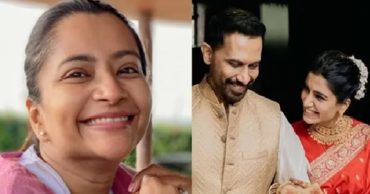 നടി സാമന്ത റൂത്ത് പ്രഭുവും രാജ് നിദിമോരുവും വിവാഹശേഷം (വലത്ത്) രാജ് നിദിമോരുവിന്‍റെ ആദ്യഭാര്യ ശ്യാമിലി (ഇടത്ത്)