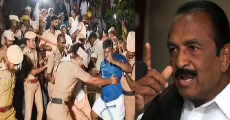 എംഡിഎംകെ നേതാവ് വൈകോ (വലത്ത്)