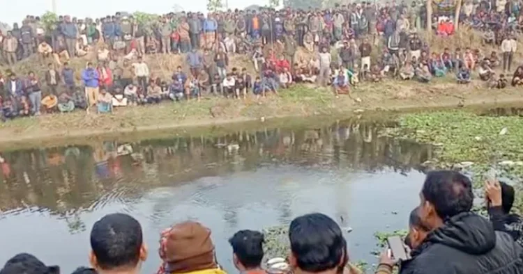 അഗ്നിശമന സേന യുവാവിന്റെ മൃതദേഹത്തിനായി തെരച്ചില്‍ നടത്തുന്നു