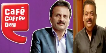 കഫേ കോഫി ഡേ ഉടമ വി.ജി. സിദ്ധാര്‍ത്ഥ (ഇടത്ത്) കോണ്‍ഫിഡന്‍റ് ഗ്രൂപ്പ് ഉടമ സി.ജെ. റോയി (വലത്ത്)