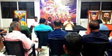 കൊല്ലത്ത് നടന്ന ജന്മഭൂമി അന്താരാഷ്ട്ര സെമിനാര്‍ സംഘാടക സമിതി രൂപീകരണ യോഗത്തില്‍ എംഡി
എം.രാധാകൃഷ്ണന്‍ സംസാരിക്കുന്നു