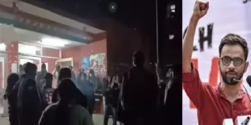 സുപ്രീംകോടതി രണ്ടംഗബെഞ്ച് ജാമ്യം നിഷേധിച്ച ഉമര്‍ ഖാലിദ് (വലത്ത്) ജെഎന്‍യു വിദ്യാര്‍ത്ഥികള്‍ പ്രധാനമന്ത്രിയ്ക്കെതിരെ മുദ്രാവാക്യം മുഴക്കുന്നു (ഇടത്ത്)