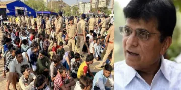 മഹാരാഷ്ട്രയിലെ ബിജെപി നേതാവ് കിരിത് സോമയ്യ (വലത്ത്) ബംഗ്ലാദേശില്‍ നിന്നുള്ള അനധികൃത നുഴഞ്ഞുകയറ്റക്കാരെ പിടികൂടി തിരിച്ചടയക്കാനുള്ള നടപടിയില്‍ മുംബൈ പൊലീസ് (ഇടത്ത്)