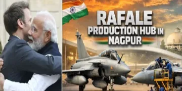 ഫ്രഞ്ച് പ്രസിഡന്‍റ് ഇമ്മാനുവല്‍ മാക്രോണും മോദിയും സൗഹൃദം പങ്കിടുന്നു