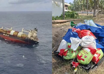 എംഎസ്‌സി എല്‍സ-3 കപ്പല്‍ അപകടത്തെ തുടര്‍ന്ന് തീരങ്ങളില്‍ അടിഞ്ഞുകൂടിയ പ്ലാസ്റ്റിക്‌