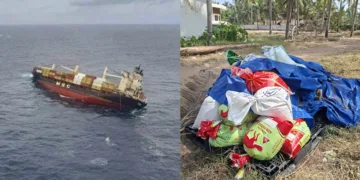 എംഎസ്‌സി എല്‍സ-3 കപ്പല്‍ അപകടത്തെ തുടര്‍ന്ന് തീരങ്ങളില്‍ അടിഞ്ഞുകൂടിയ പ്ലാസ്റ്റിക്‌