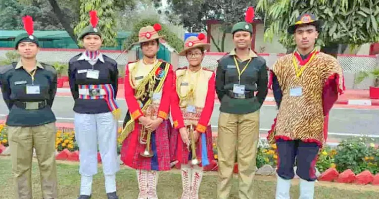 ദല്‍ഹിയില്‍ നടക്കുന്ന എന്‍സിസി റിപ്പബ്ലിക്ദിന ക്യാമ്പില്‍ പങ്കെടുക്കാനെത്തിയ വിദ്യാര്‍ത്ഥികള്‍