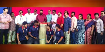 64-ാം സംസ്ഥാന സ്‌കൂള്‍ കലോത്സവം എന്‍. എസ്.എസിന്റെ ചാരെ പദ്ധതി ഉദ്ഘാടനം മന്ത്രി വി. ശിവന്‍കുട്ടി നിര്‍വഹിക്കുന്നു.