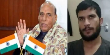 നവമ്പര്‍ 10ന് ചെങ്കോട്ടയ്ക്കടുത്ത് കാര്‍ ബോംബ് സ്ഫോടനം നടത്തിയ കശ്മീരില്‍ നിന്നുളള ഭീകരവാദിയായ ഡോക്ടര്‍ ഉമര്‍ നബി (വലത്ത്)