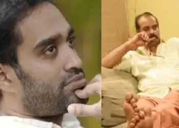 അഖില്‍ സത്യന്‍ (ഇടത്ത്) സത്യന്‍ അന്തിക്കാട് (വലത്ത്)