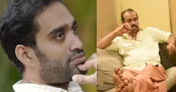 അഖില്‍ സത്യന്‍ (ഇടത്ത്) സത്യന്‍ അന്തിക്കാട് (വലത്ത്)