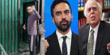 ഉമര്‍ഖാലിദ് ഇടക്കാലജാമ്യത്തിന് ശേഷം തീഹാര്‍ ജയിലിലേക്ക് കയറുന്നു (ഇടത്ത്) ന്യൂയോര്‍ക്ക് മേയര്‍ സൊഹ്റാന്‍ മംദാനി (നടുവില്‍) ഉമര്‍ ഖാലിദിന് വേണ്ടി വാദിക്കുന്ന അഭിഭാഷകന്‍ കപില്‍ സിബല്‍ (വലത്ത്)