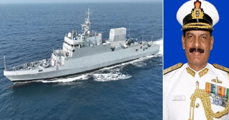 അഡ്മീറല്‍ ദിനേഷ് കെ ത്രിപാഠി (വലത്ത്)