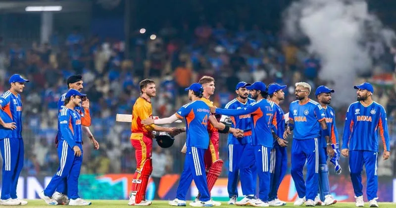 ട്വന്റി-20 ലോകകപ്പ് : സിംബാബ്വെയെ തകര്ത്ത് ഇന്ത്യ, സെമി സാധ്യതകള് സജീവമാക്കി