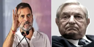 ഡീപ് സ്റ്റേറ്റിന്‍റെ കണ്ണികളില്‍ ഒരാളായ ജോര്‍ജ്ജ് സോറോസ് (വലത്ത്). അമേരിക്കന്‍ ശതകോടീശ്വരനായ ഇദ്ദേഹത്തിന്‍റെ പണം വാങ്ങി പ്രവര്‍ത്തിക്കുന്ന ലക്ഷക്കണക്കിന് എന്‍ജിഒ സംഘടനകള്‍ ഇന്ത്യയില്‍ ഉണ്ട്. ജനാധിപത്യവും സ്വതന്ത്രഭാഷണവും വളര്‍ത്താന്‍ എന്ന പേരില്‍ പ്രവര്‍ത്തിക്കുന്ന ഈ എന്‍ജിഒ സംഘടനകളുടെ പ്രധാനപരിപാടികളില്‍ ഒന്ന് മതപരിവര്‍ത്തനലോബികളെ സഹായിക്കലും ഇന്ത്യയുടെ രഹസ്യവിവരങ്ങള്‍ ചോര്‍ത്തിയെടുക്കലുമാണ്.