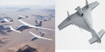 അര്‍മേനിയയിലെ ഡവാരോ എന്ന കമ്പനി നിര്‍മ്മിച്ച ഡ്രാഗണ്‍ ഫ്ലൈ 3 എന്ന ഡ്രോണ്‍ (ഇടത്ത്) ഇസ്രയേലിന്‍റെ ഹാരൊപ് ഡ്രോണ്‍ (വലത്ത്)