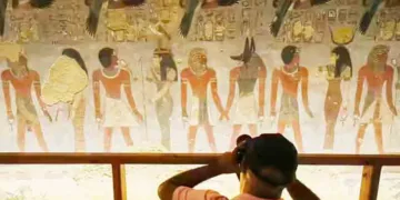 ഈജിപ്ത് ഭരിച്ചിരുന്ന ആമെന്‍ഹോടെപ് മൂന്നാമന്റെ ശവകുടീരത്തിലെ ചിത്രങ്ങള്‍