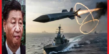 ജപ്പാന്‍ വികസിപ്പിച്ച അപകടകാരിയായ ടൈപ്പ് 12 ക്രൂയിസ് മിസൈല്‍ (വലത്ത്) ചൈനീസ് പ്രസിഡന്‍റ് ഷീ ജിന്‍പിങ്ങ് (ഇടത്ത്)