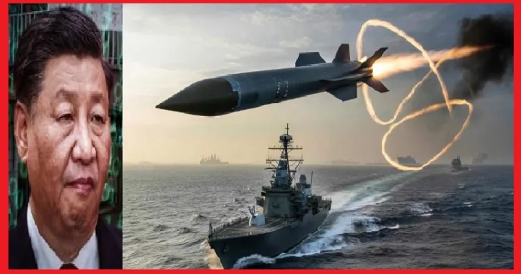 ജപ്പാന്‍ വികസിപ്പിച്ച അപകടകാരിയായ ടൈപ്പ് 12 ക്രൂയിസ് മിസൈല്‍ (വലത്ത്) ചൈനീസ് പ്രസിഡന്‍റ് ഷീ ജിന്‍പിങ്ങ് (ഇടത്ത്)