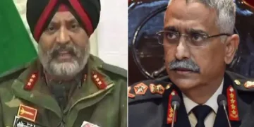 കെ.എസ്. ധില്ലന്‍ (ഇടത്ത്) എം.എം. നരാവനെ (വലത്ത്)