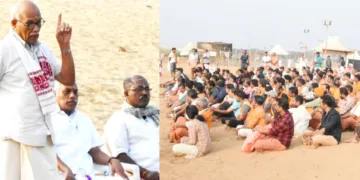 സേവാഭാരതിയുടെ നേതൃത്വത്തില്‍ നടന്ന മഹാശുചീകരണ യജ്ഞം മുതിര്‍ന്ന ആര്‍എസ്എസ് പ്രചാരകന്‍ എസ്. സേതുമാധവന്‍ ഉദ്ഘാടനം ചെയ്യുന്നു