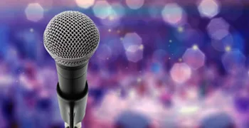 Close up microphone on stage in Bdynamicall room.