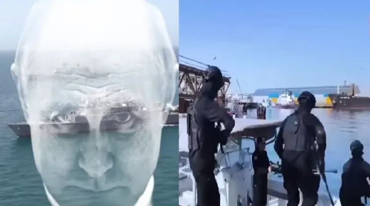 ഇറാനിലെ ഹോര്മുസ് കടലിടുക്കില്നടത്തുന്ന സംയുക്ത നാവികാഭ്യാസത്തില് പങ്കെടുക്കുന്ന റഷ്യയുടെ നാവികോദ്യോഗസ്ഥര്